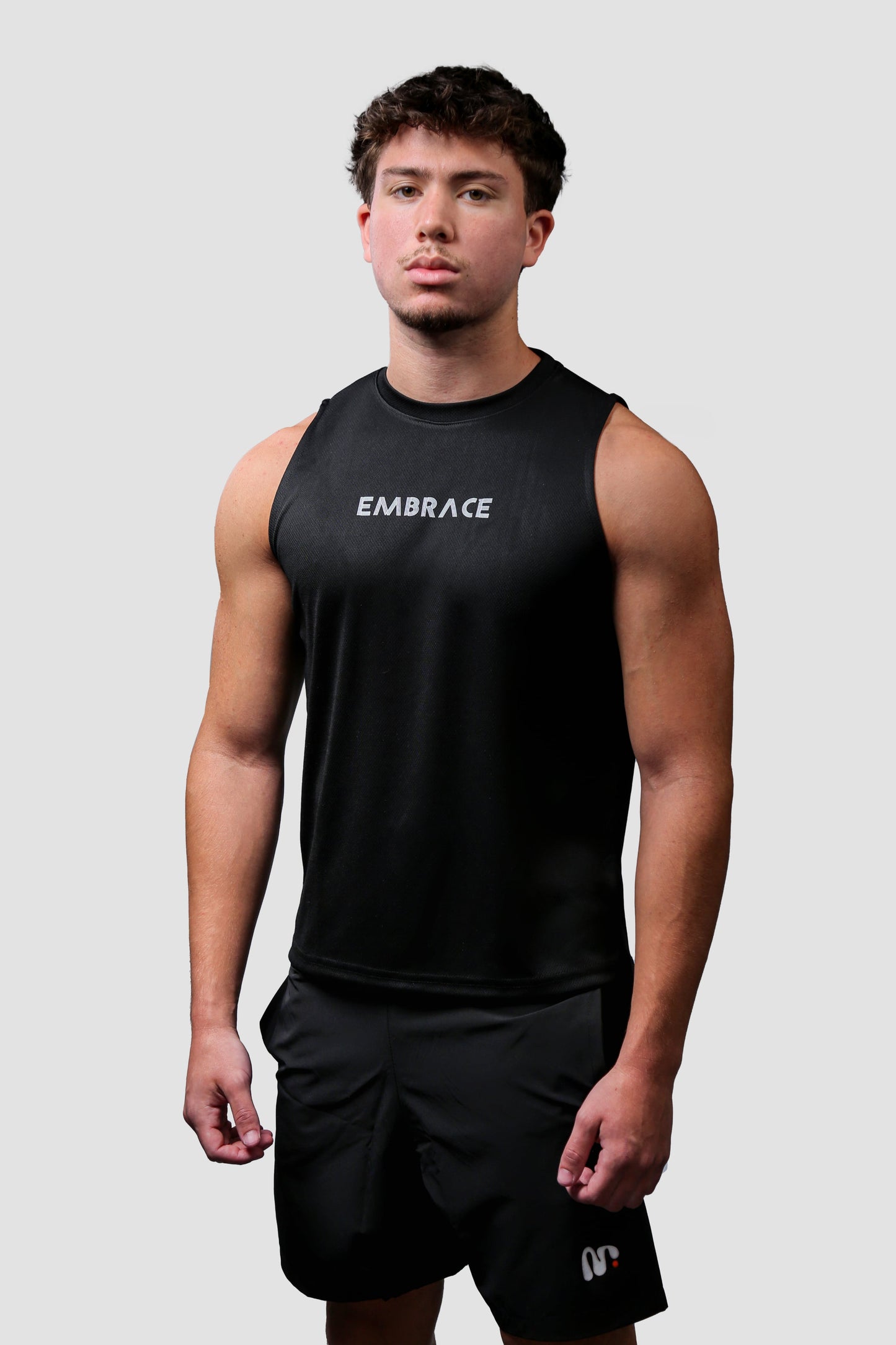 Embrace Men Cut-Off Shirt – Black