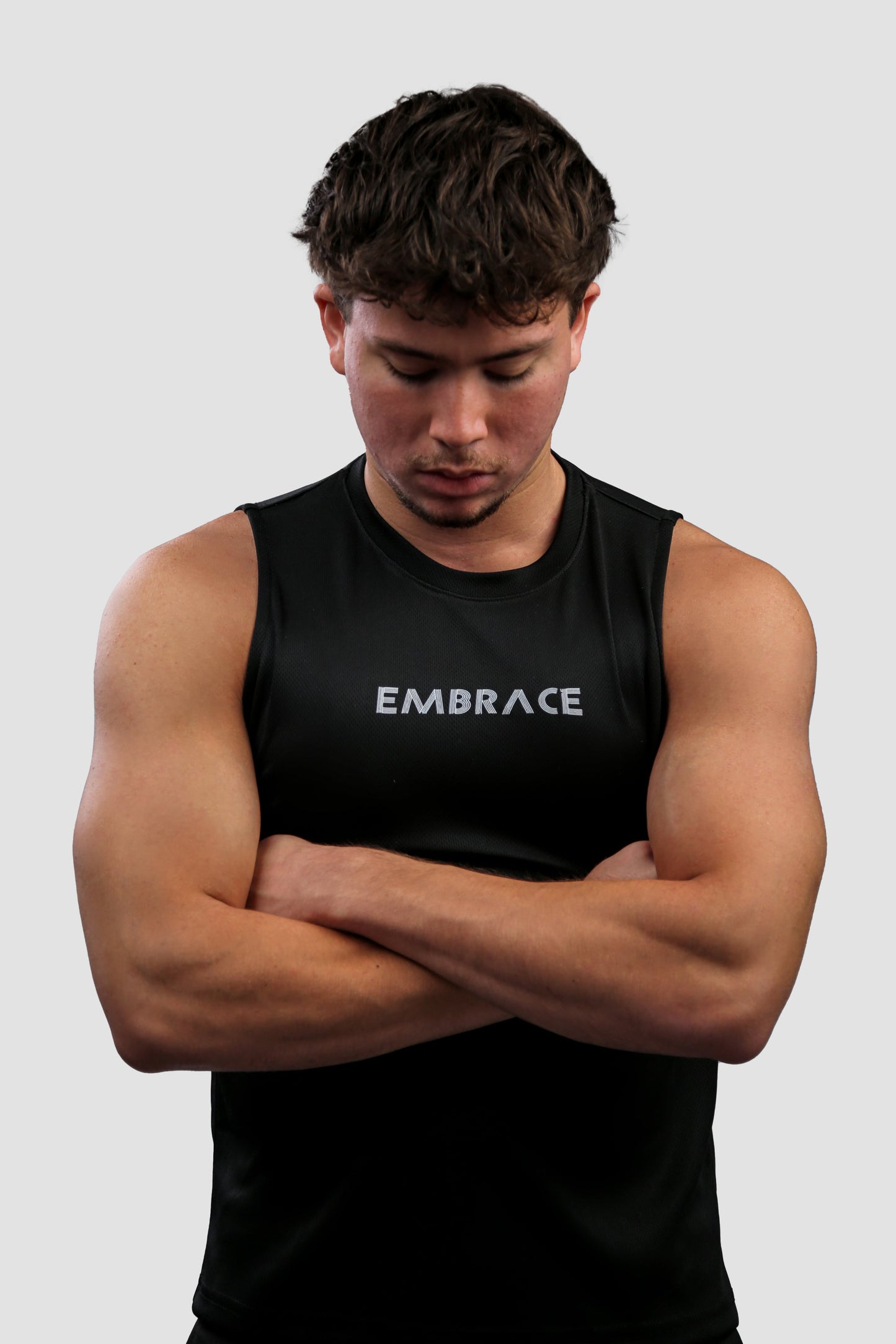 Embrace Men Cut-Off Shirt – Black
